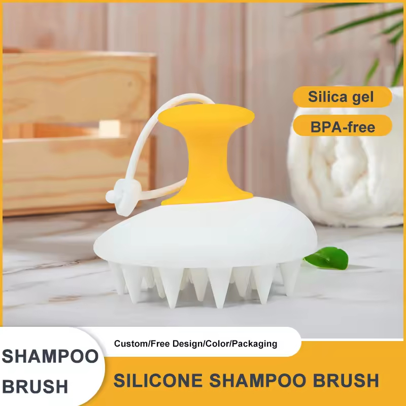 Soft Silicon Massage Shampoo Brush