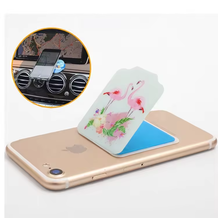 Reuseable stickers phone holder
