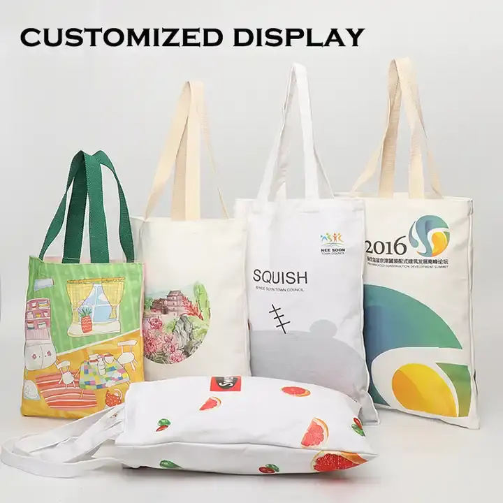 Customized Fashion Zipper Cotton bag 